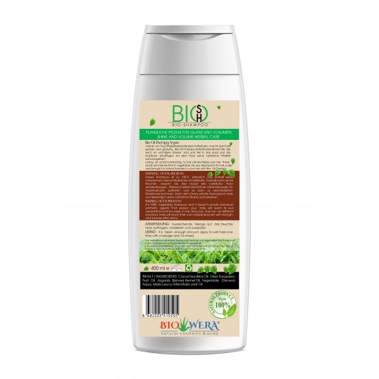 BIO-SHAMPOO ARGAN ÖL - FÜR GLANZ UND VOLUMEN - PFLANZLICHE PFLEGE - 400ML