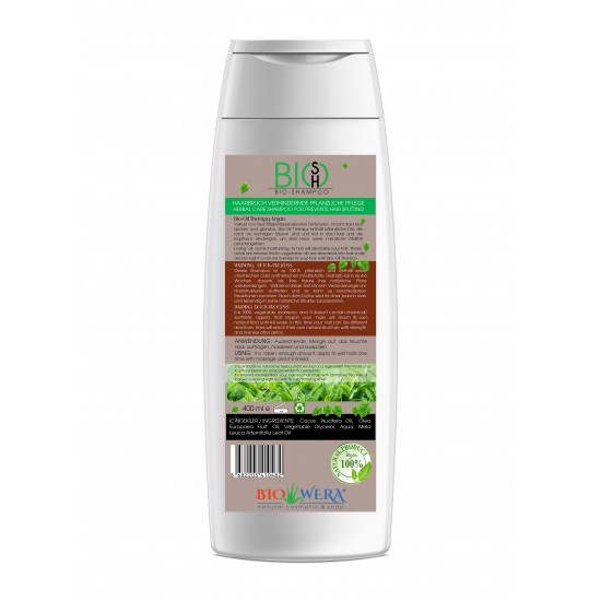 BIO-SHAMPOO KOKOSNUSS ÖL - HAARBRUCH VERHINDERNDE PFLANZLICHE PFLEGE - 400ML